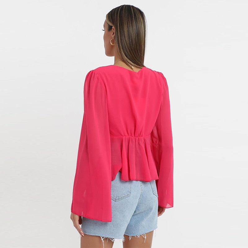 Koszula damska neonowa