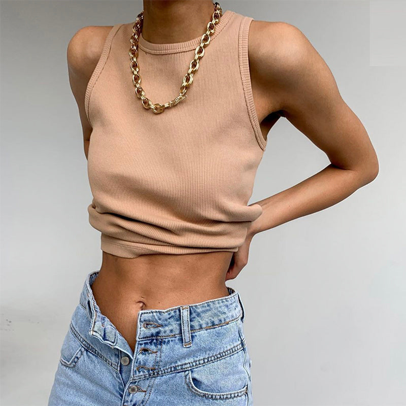 Damski tank top w prążki