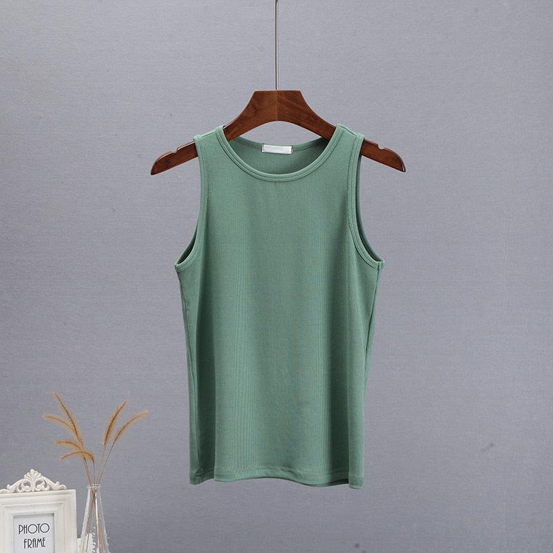 Damski tank top w prążki