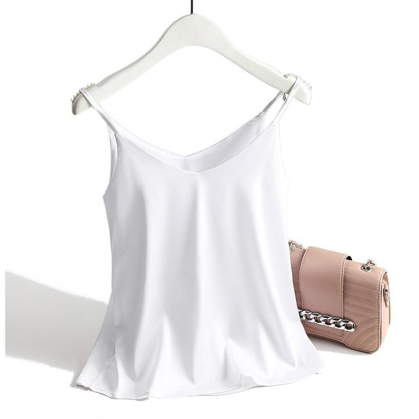 Tank top damski satynowy