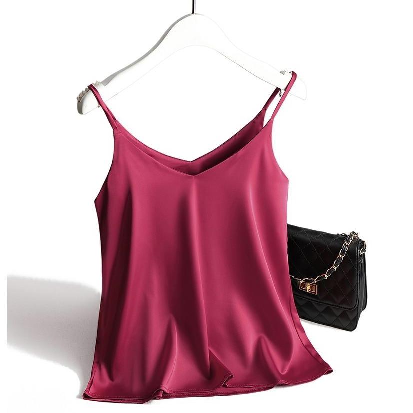 Tank top damski satynowy