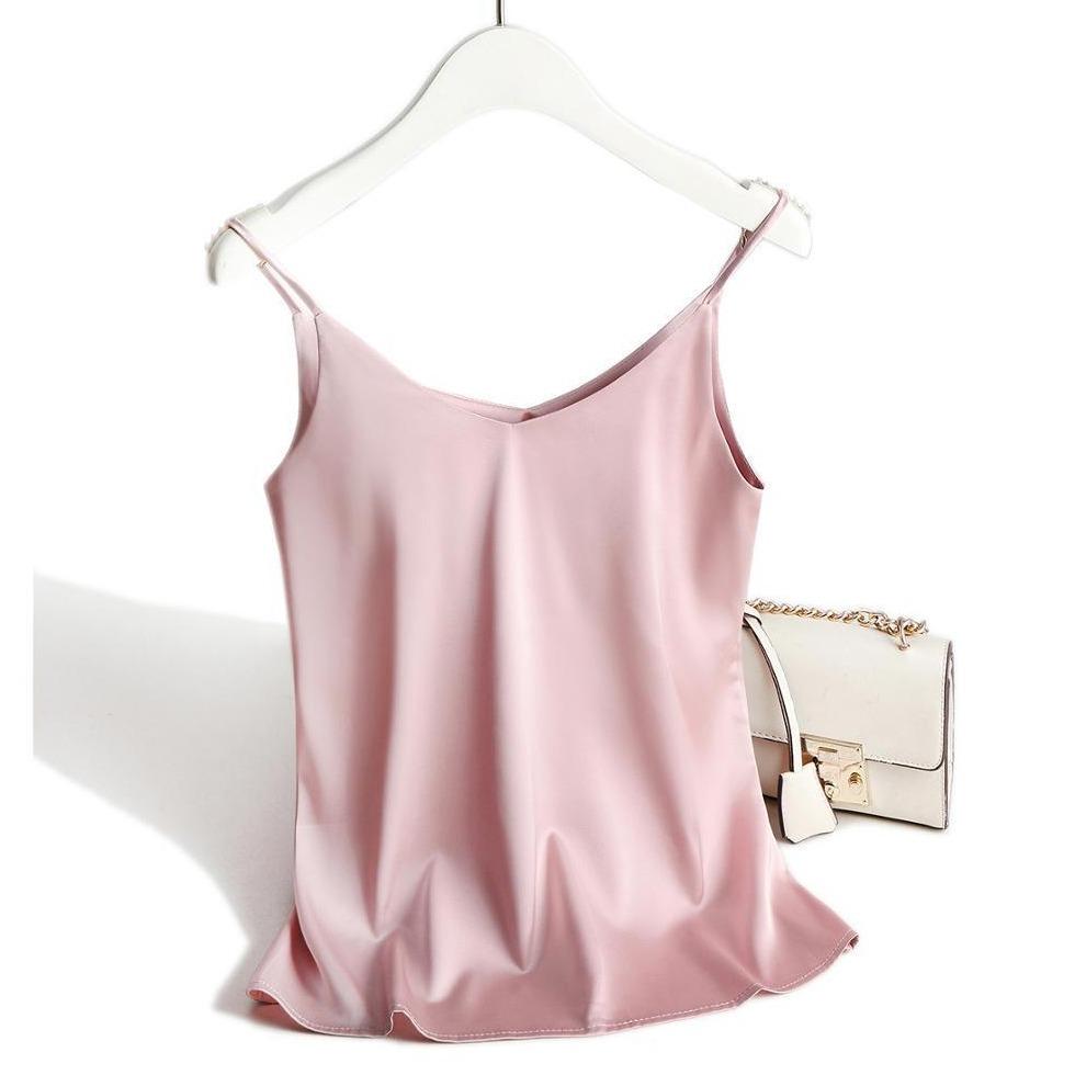 Tank top damski satynowy