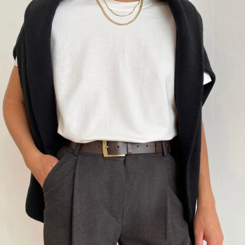 Damski klasyczny T-shirt oversize