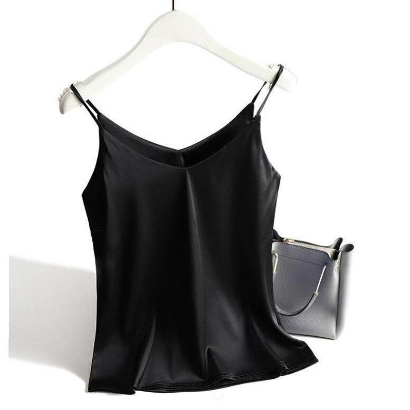 Tank top damski satynowy