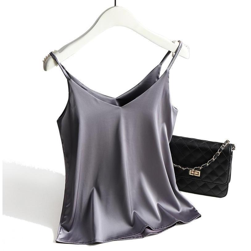 Tank top damski satynowy