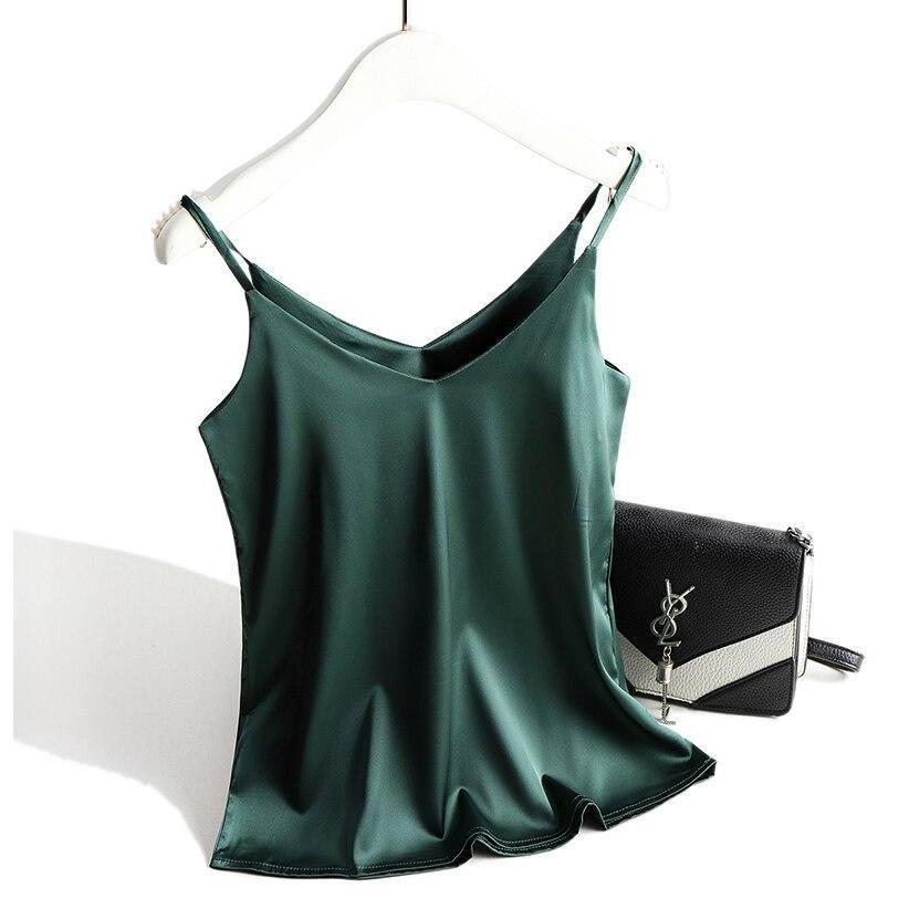 Tank top damski satynowy